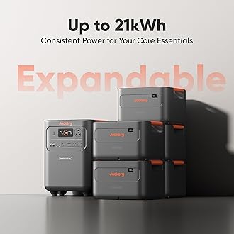 Jackery HomePower 3600 Plus Portable Power Station, 3600W AC Output, 3584Wh LFP Solar Generator, Expandable up to 21kWh, Essential Home Backup for Home Use, Emergencies, RV (Solar Panel Optional)