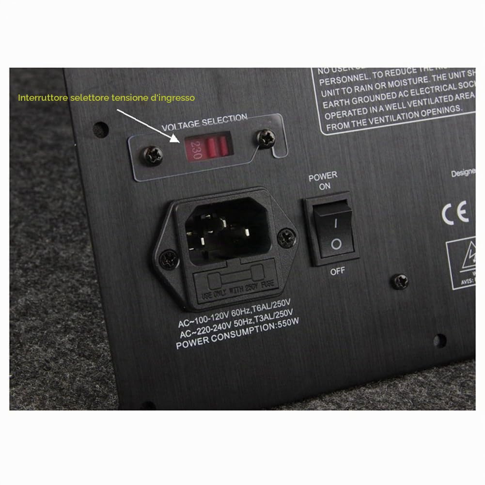 220 V HiFi Mono 350 W Subwoofer Robusta Scheda Amplificatore Digitale Pure Bass Audio Domestico Presa UE Facile da Usare