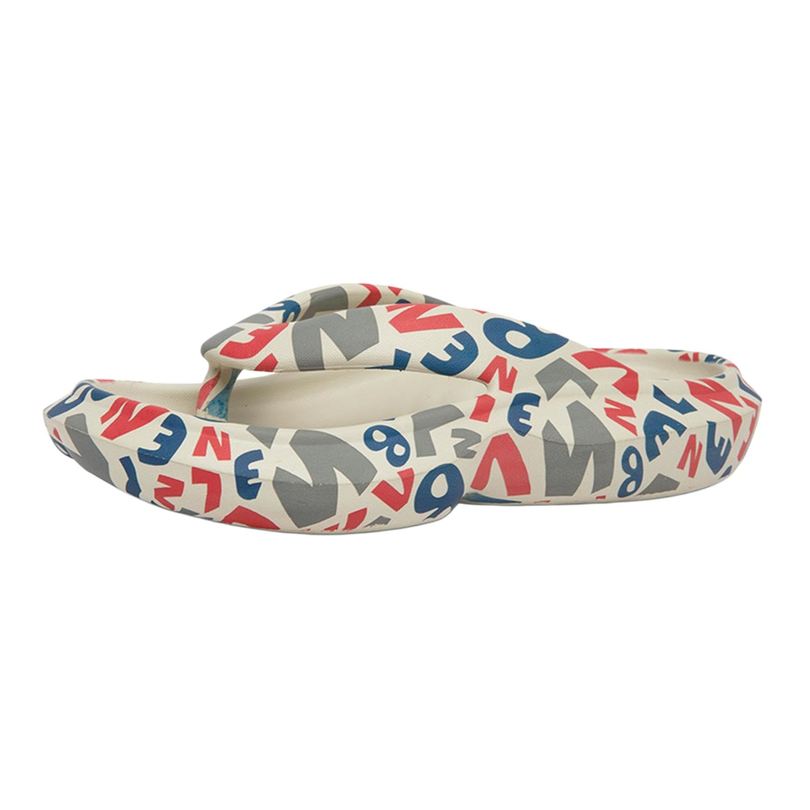 Tongs homme et femme graffitis plateforme chaussures extérieur grande taille