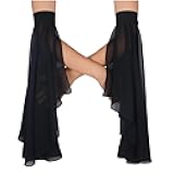 1 Pair Gothic Black Lace Sleeves Witch Gloves Victorian Lace Arm Sleeve Women Vampire Accessory