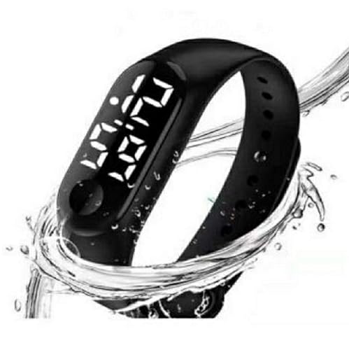 Sunway Digital led Watch Band Type Black Colour Mens Watch Womens Watch Boys Watch Girls