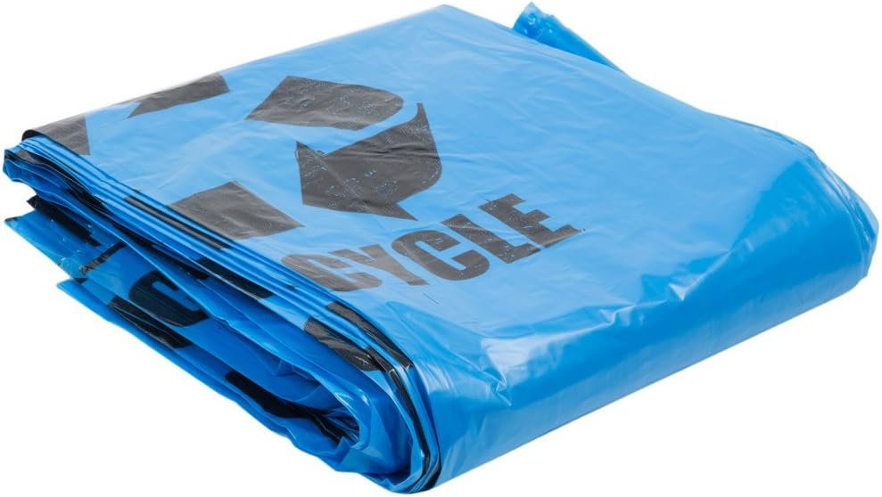 Blue Tint Linear Low Density Recycling Bag 1.2 Mil - 100/Case 40-45 Gallon 40" X 46"