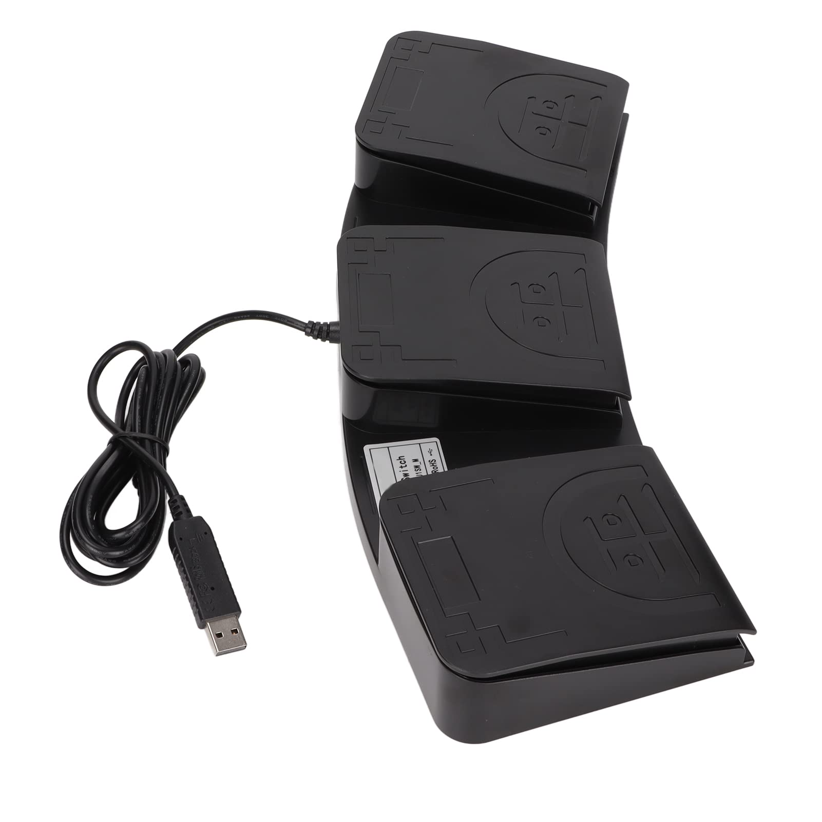 Tbest Pedal USB, Teclas Ple, Controlador Midi, Interruptor Hanical, Teclado Más Lindo Programable para Tocar GS