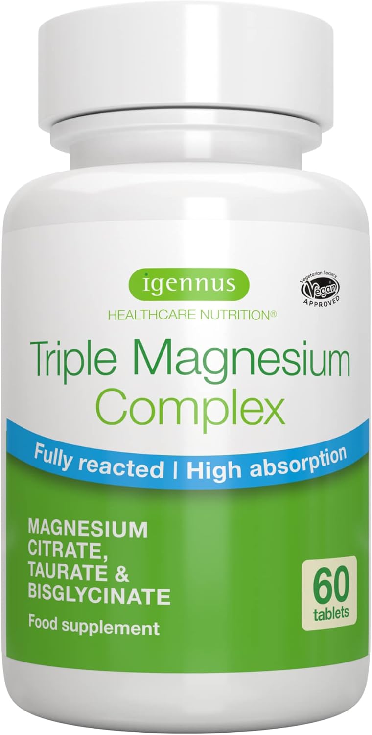 Triple Magnesium Complex, 2000mg Magnesium Citrate, Bisglycinate