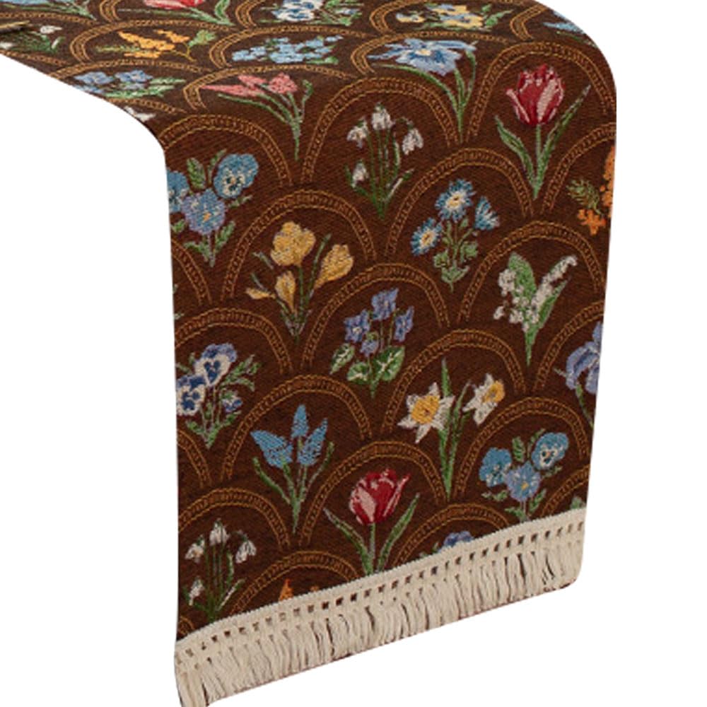 Elnwnnkc Tablecloth for Sideboard or Coffee Table Fade Resistant Fabric Home Styling Cotton Linen Blend Table Decoration
