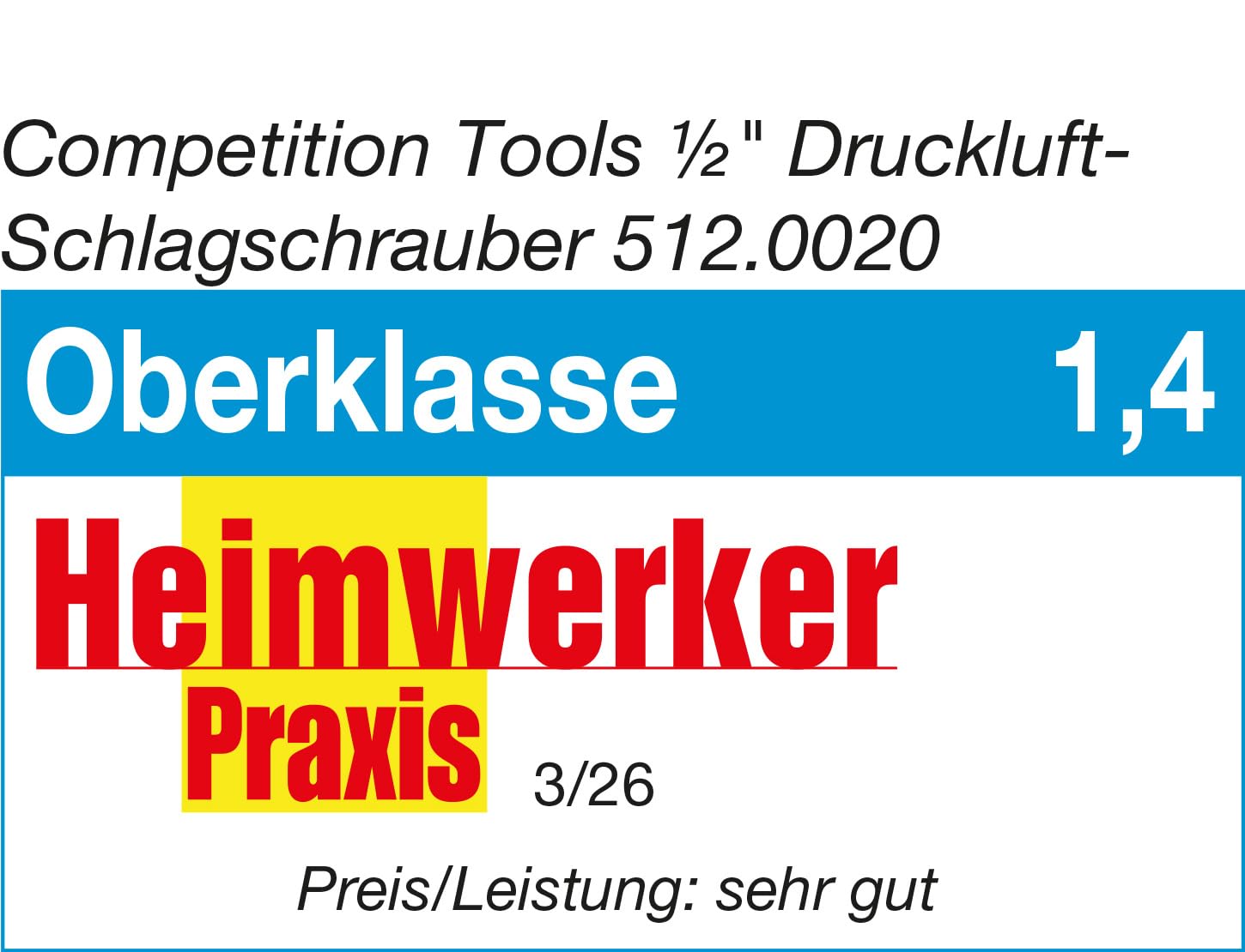 KS Tools 512.0020 COMPETITION 1/2" wysokowydajna pneumatyczna wkrętarka udarowa 1600 Nm