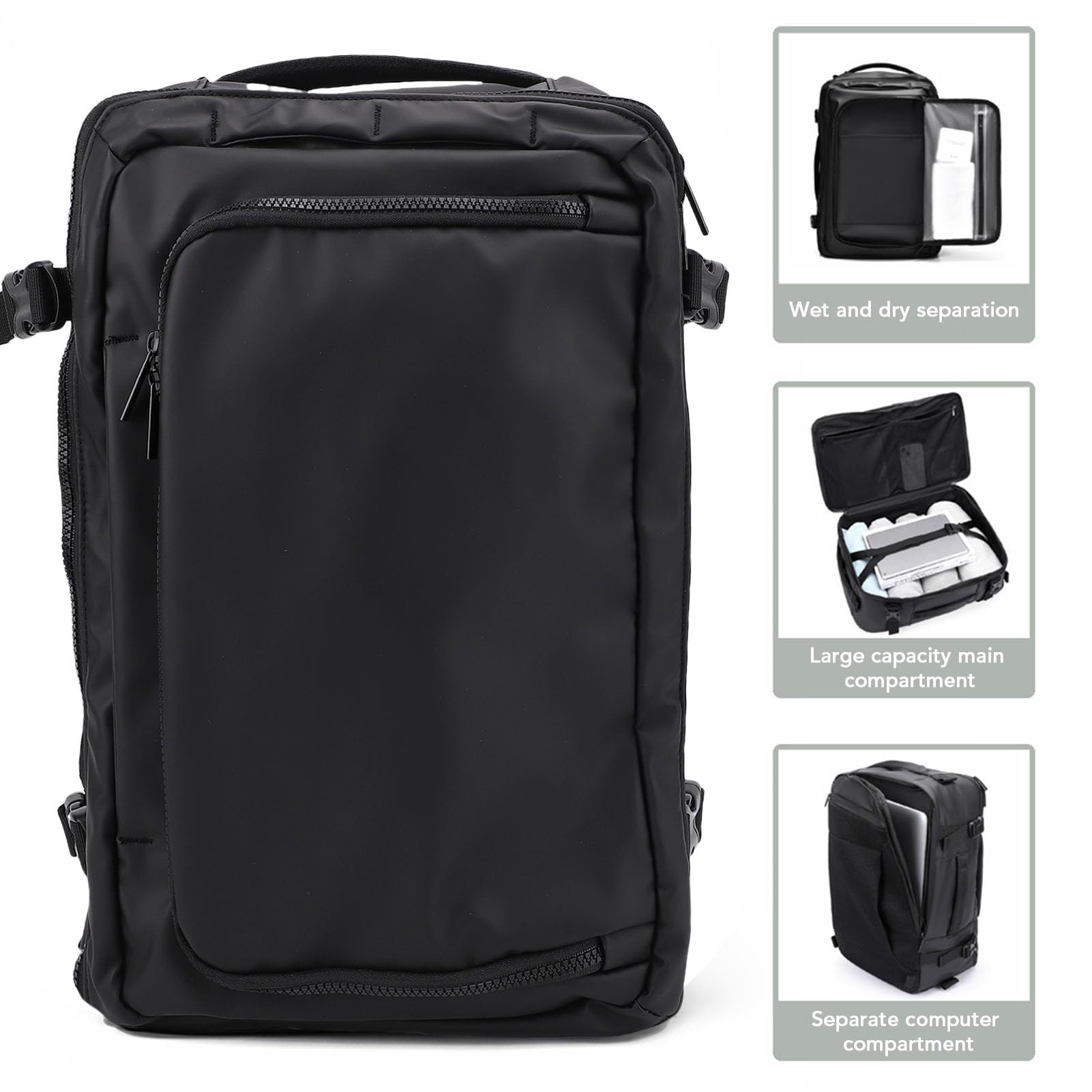 Plecak Laptopa, Duży 35L Water Proof Travel Plecak, Plecaki Biznesowe w Torbie Komputerowej na 16 -calowy Laptop, Lekki Plecak na szkolę dla Mężczyzn z College'u Kobiety