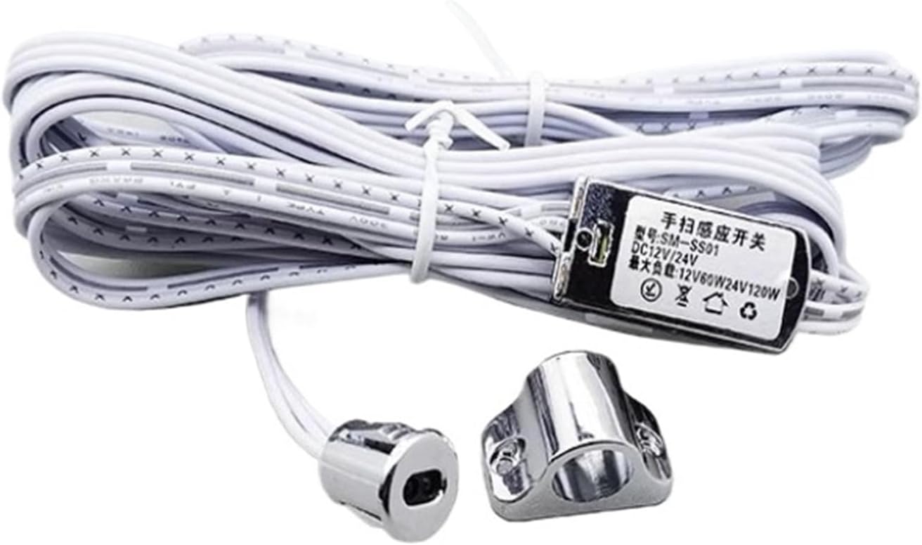 Embedded Light with Induction Light Strip led Cabinet Bottom Light Wardrobe Light Wine Cabinet Bookcase Cabinet Display Cabinet Embedded Layer Light(Hand scan Sensing Switch)