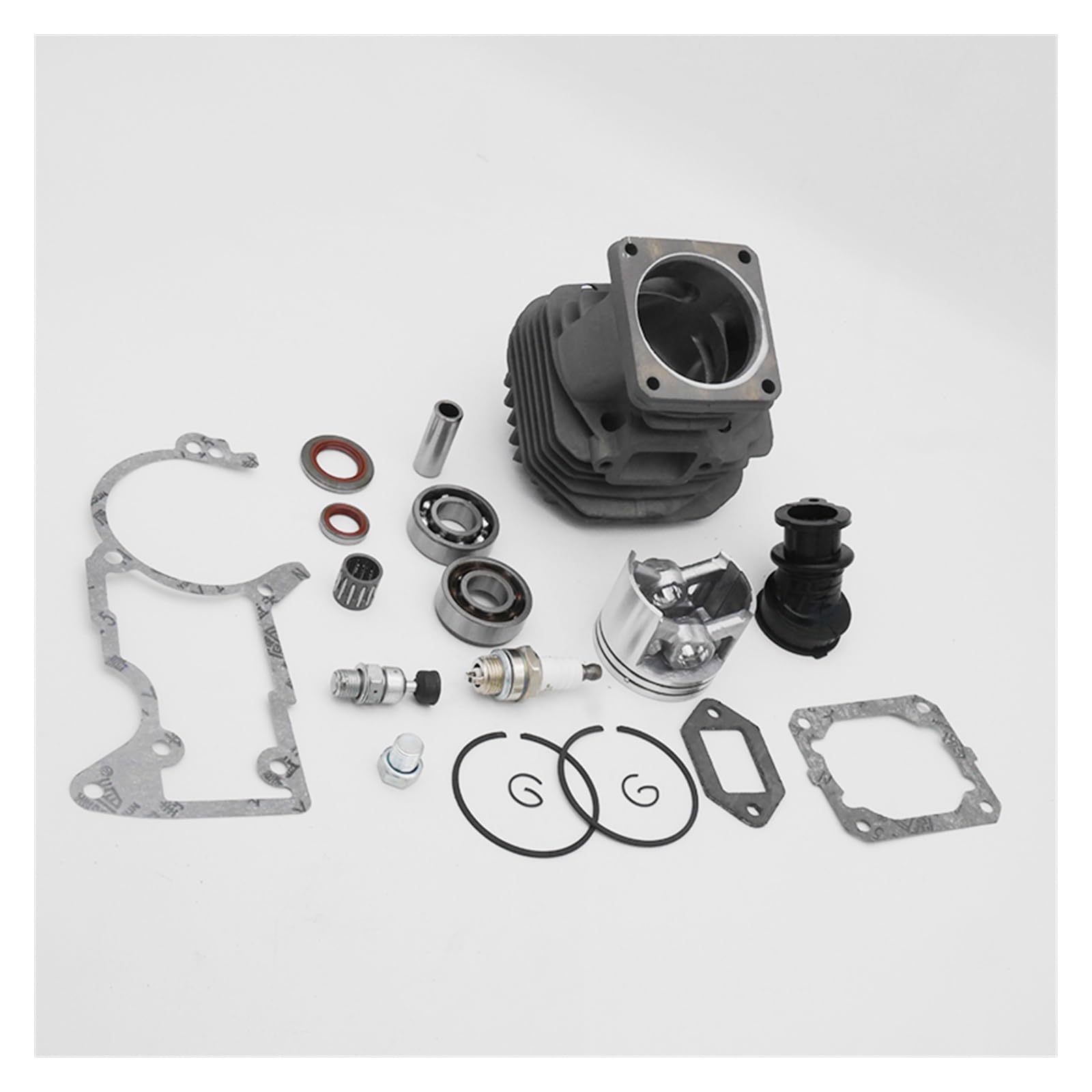 Kit de colector de bujía de sello de aceite de pistón de cilindro de 50mm for piezas de repuesto de motosierra de jardín Stihl 044 MS440
