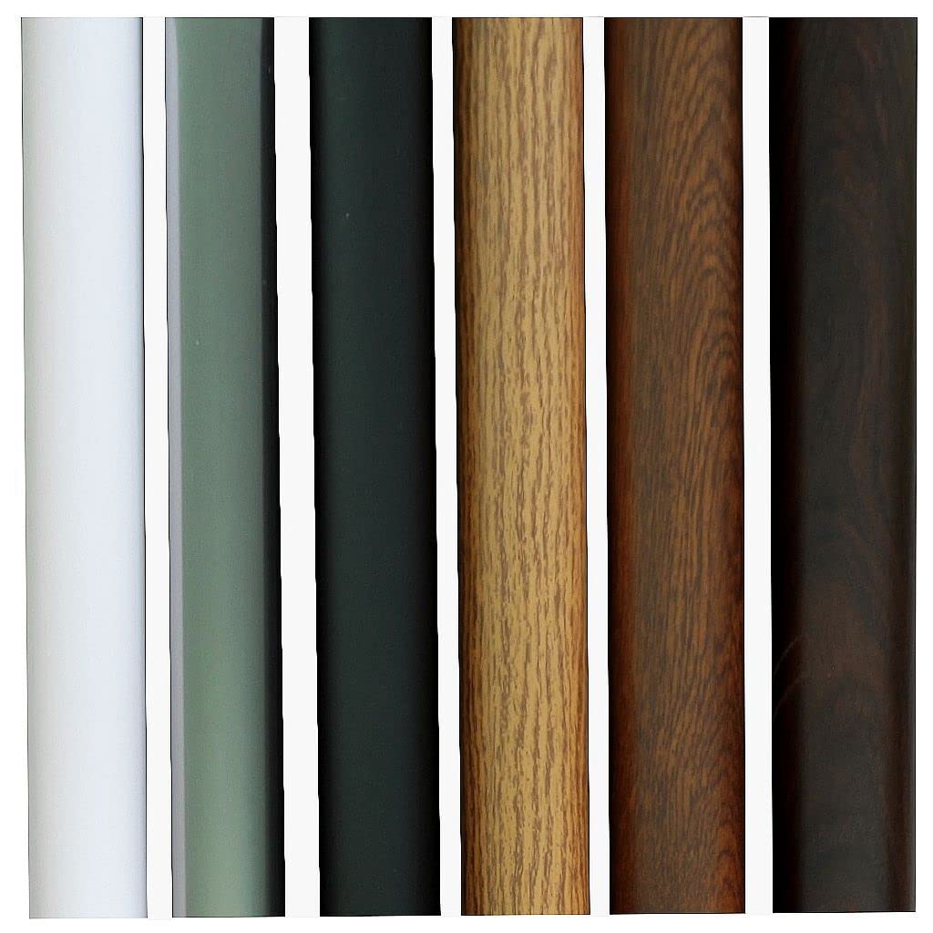 TIBU Aluminium Rundrohr Ø 43 x 2 mm Schwarz eloxiert RAL 9005 Länge: 2000 mm / 200 cm / 2,0 m