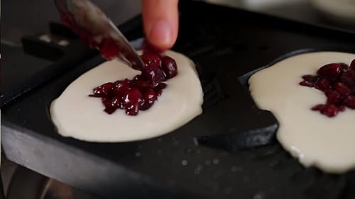 Miniatura 3 de Happy Sales HSTYK1, Taiyaki Pan Forma de Pescado, 8 ancho x 2 alto X 12L largo, color negro