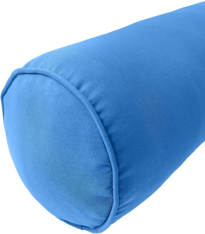 *Cover ONLY* Style6 Crib Size 50" x 8" Piped Trim Bolster Pillow SlipCover AD102