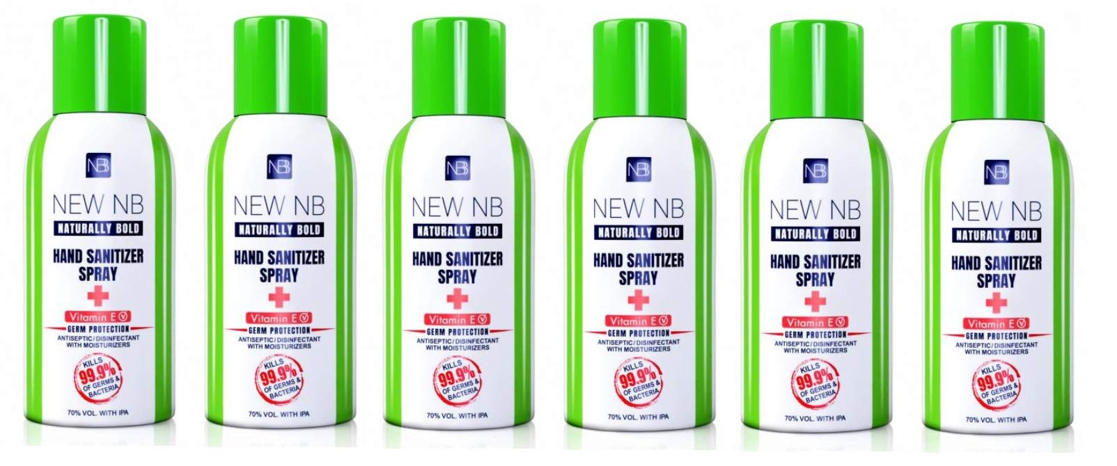 NEW NB Hand Sanitizer Spray 120ML 6Pc Set