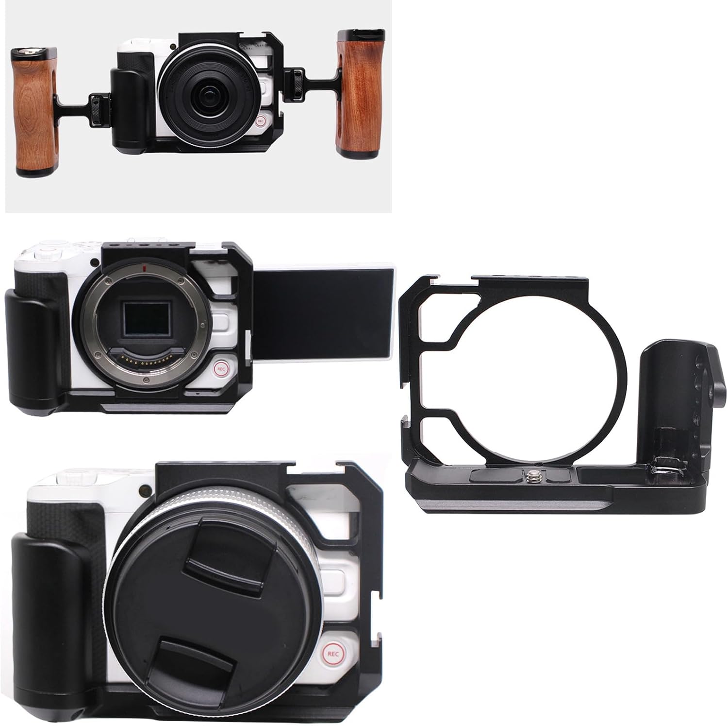 Full Camera Cage Protective Frame Case for R50V DSLR Camera Expansion Stabilizer Video Film Movie Making Bracket Photography Equipment