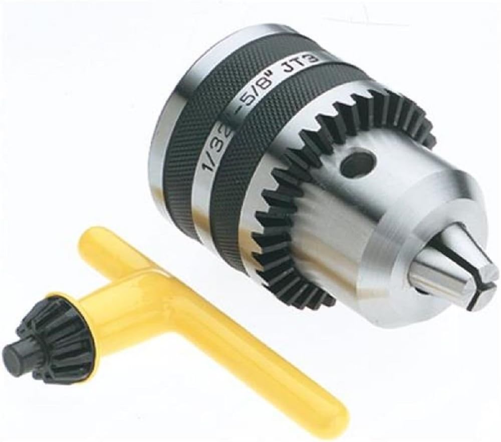 5/8" DRILL PRESS PRECISION CHUCK JT3 JT 3 JACOBS TAPER WITH KNURLED GRIPS Home