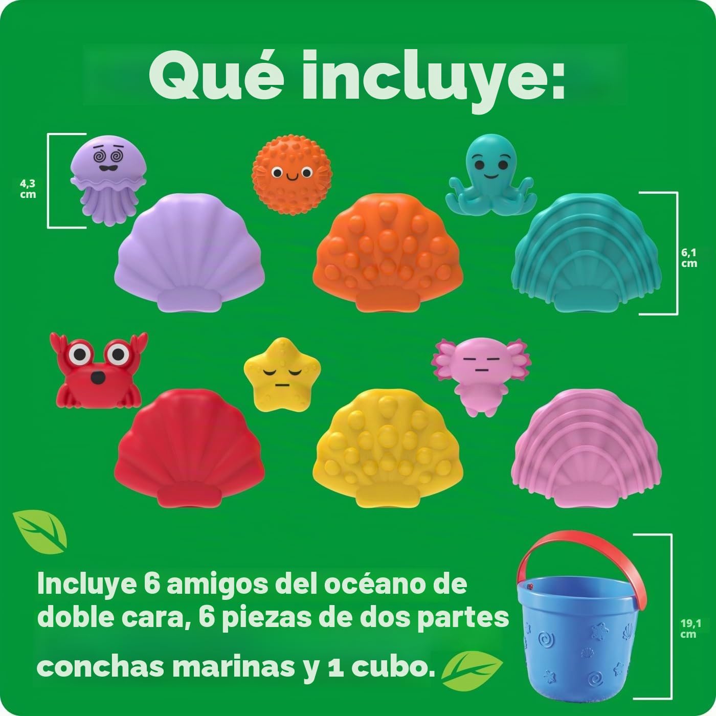 Learning Resources Conchas Emocionales de Mar, Ayuda a Reconocer y Expresar 18 Emociones con Las 6 Divertidas Criaturas Marinas, Mejora Memoria y Motricidad, 19 Piezas, Bebés 18 Meses Niños 1 2 años