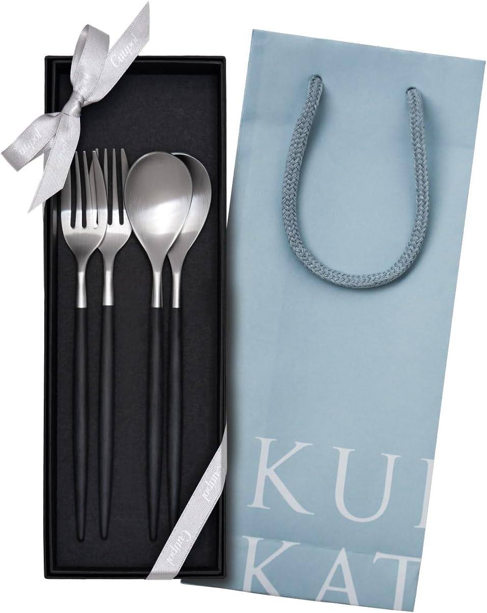 残り僅か！ クチポール GOA ブラック＆シルバー デザートサイズ 計8本