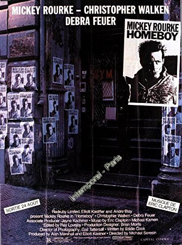 Affiche Homeboy Mickey Rourke pour sublimer votre déco de salon de cinéma