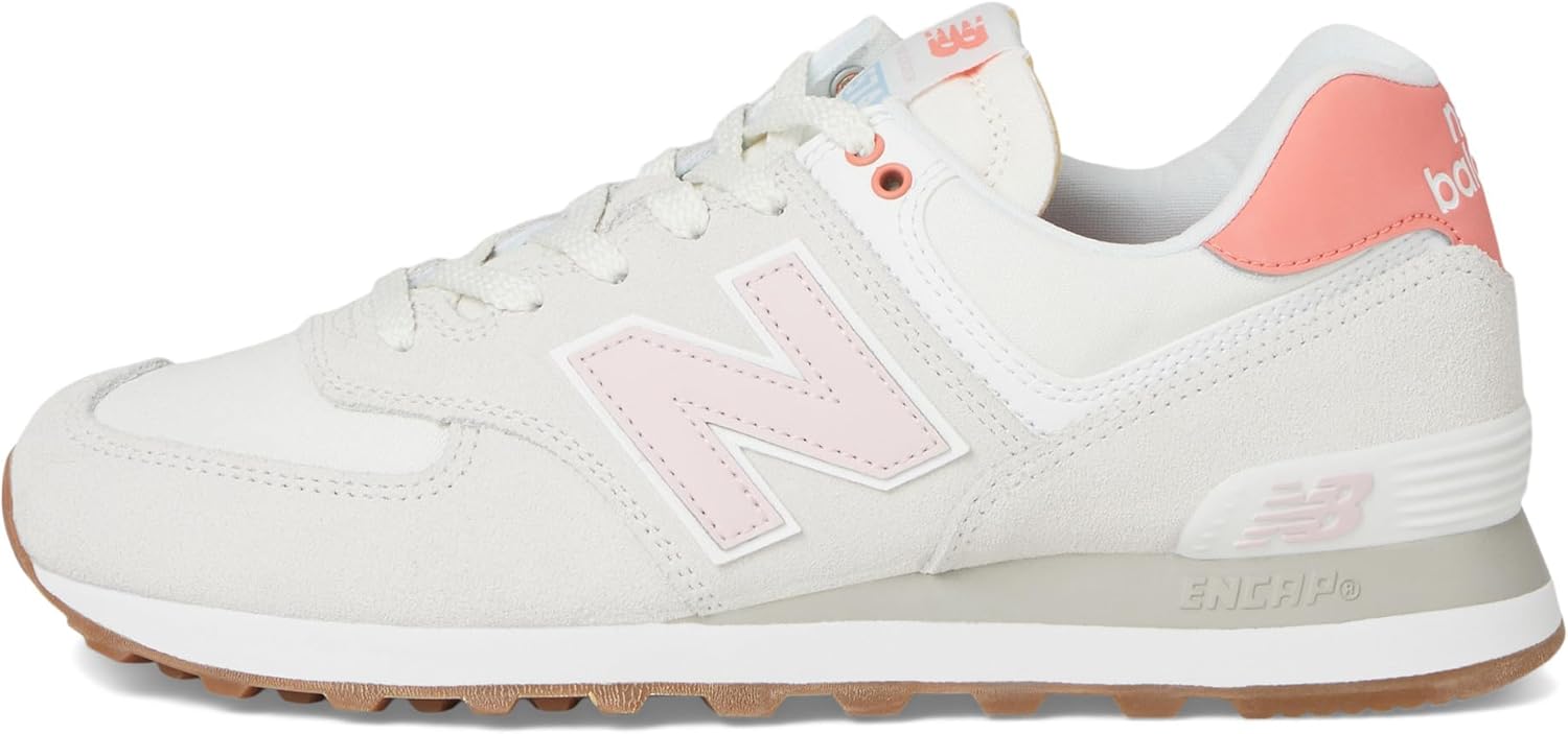 New Balance Women's 574 V2 Spring Sneaker, Reflection/Rose Sugar, 12 M - Image 4