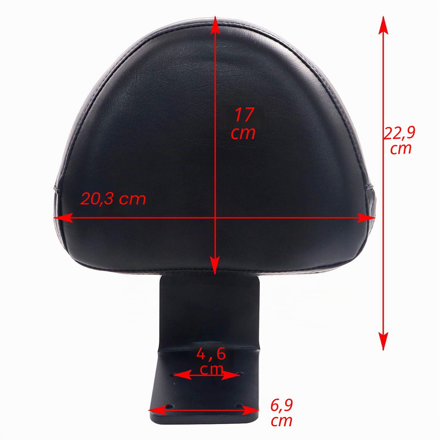 Schienale posteriore nero per passeggero per moto Victory Vegas Kingpin High-Ball Boardwalk 8-Ball Gunner