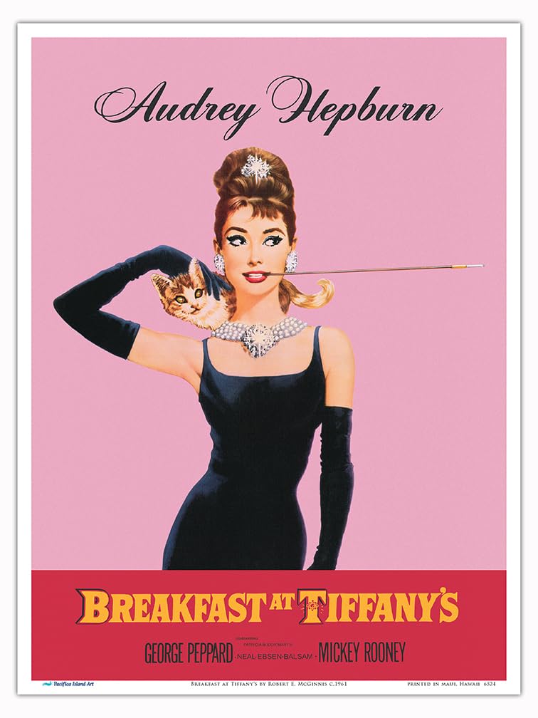 Breakfast at Tiffany's - Pôster de filme vintage de Robert E