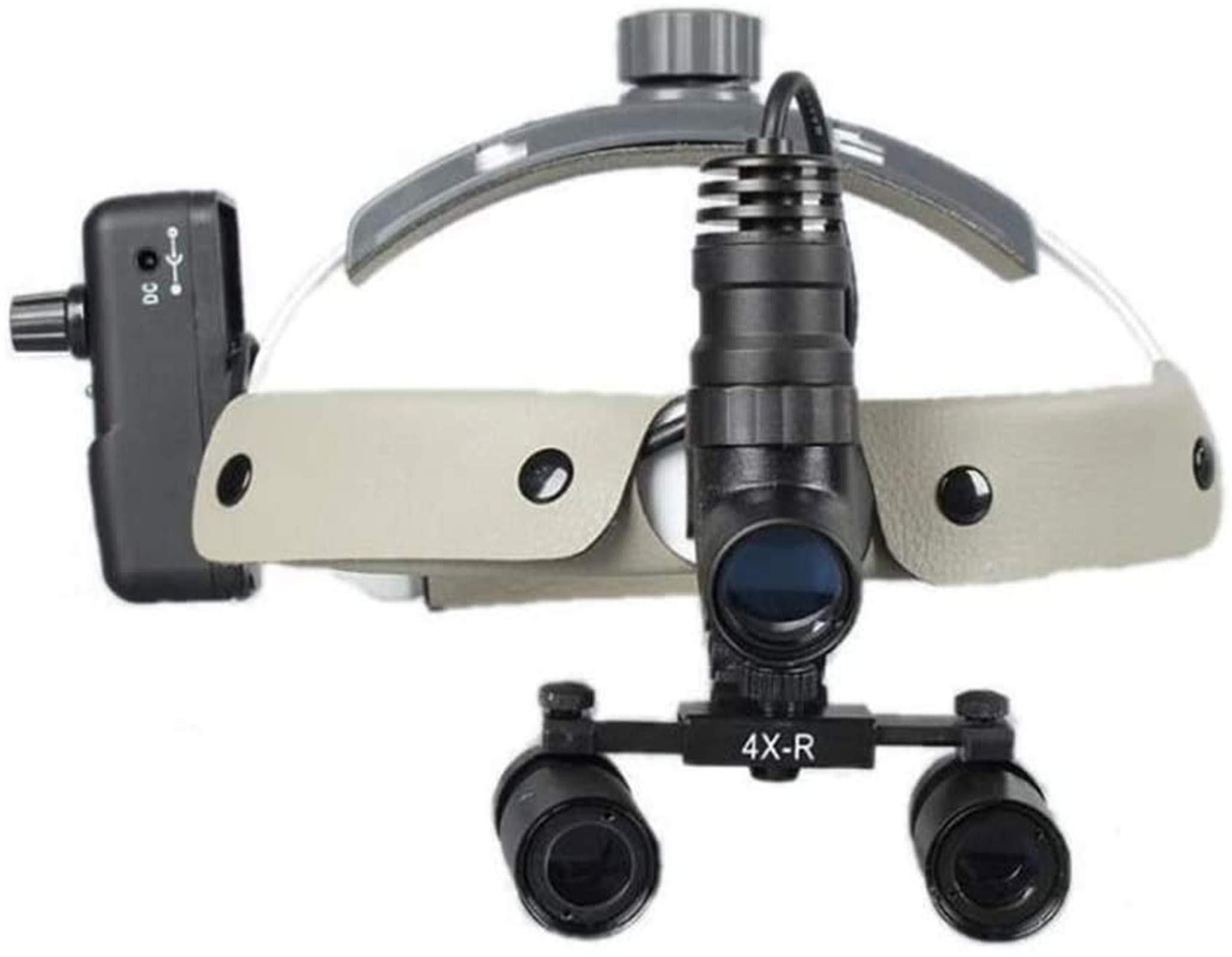 asdchZen Magnifying Glass Headband Handheld Digital Dental Surgical Binocular Headband Loupes 4X 5X With Headlights For Stomatology Gynecology Cardiology Brain Surg