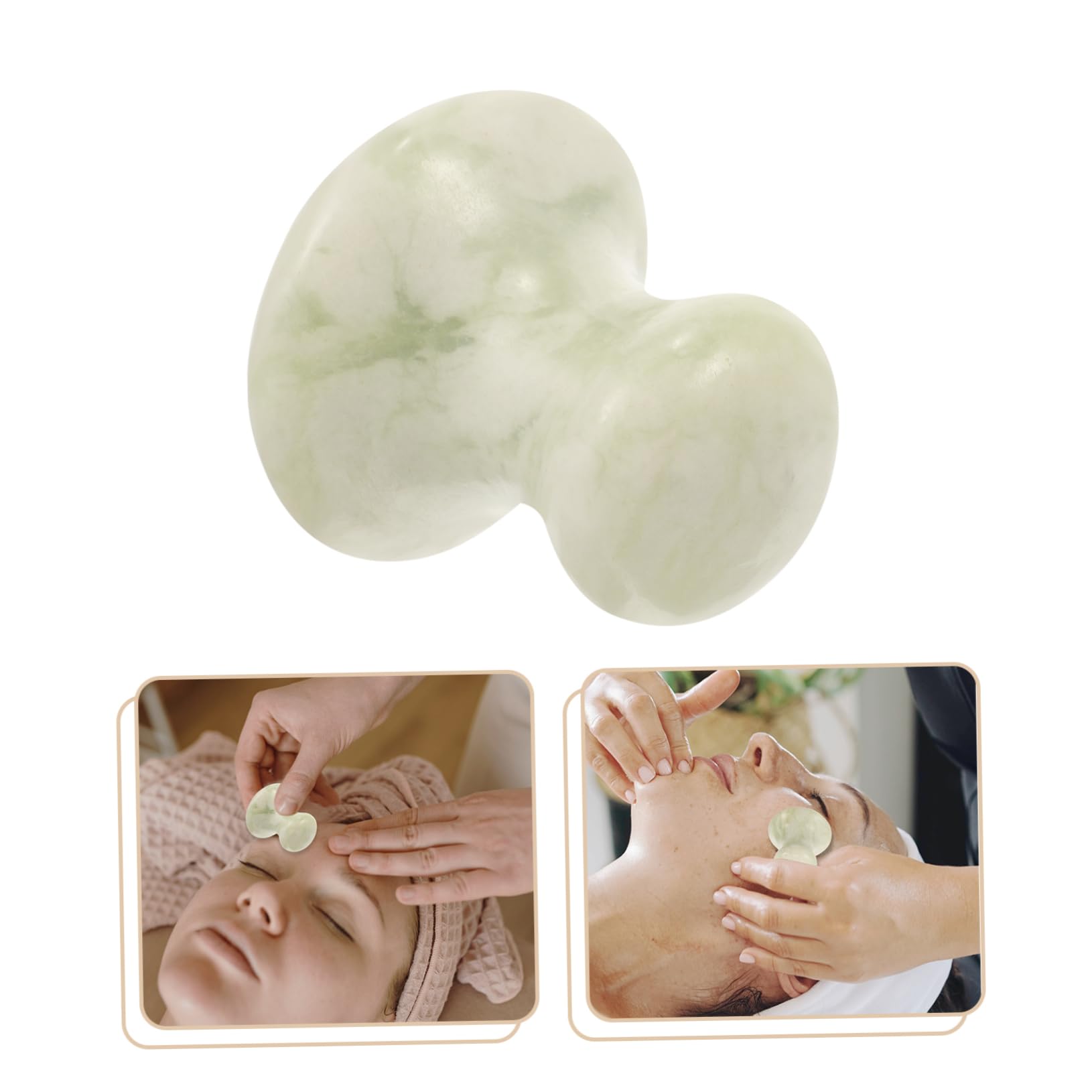SHERCHPRY 5 Stück Massagegerät Mit Pilzsteinen Pilzförmiger Massagestein Gesichtsmassagewalze Schönheitswerkzeug Für Das Gesicht Gesichtsmassagegerät Gesichtskratzer-massagegerät Jade
