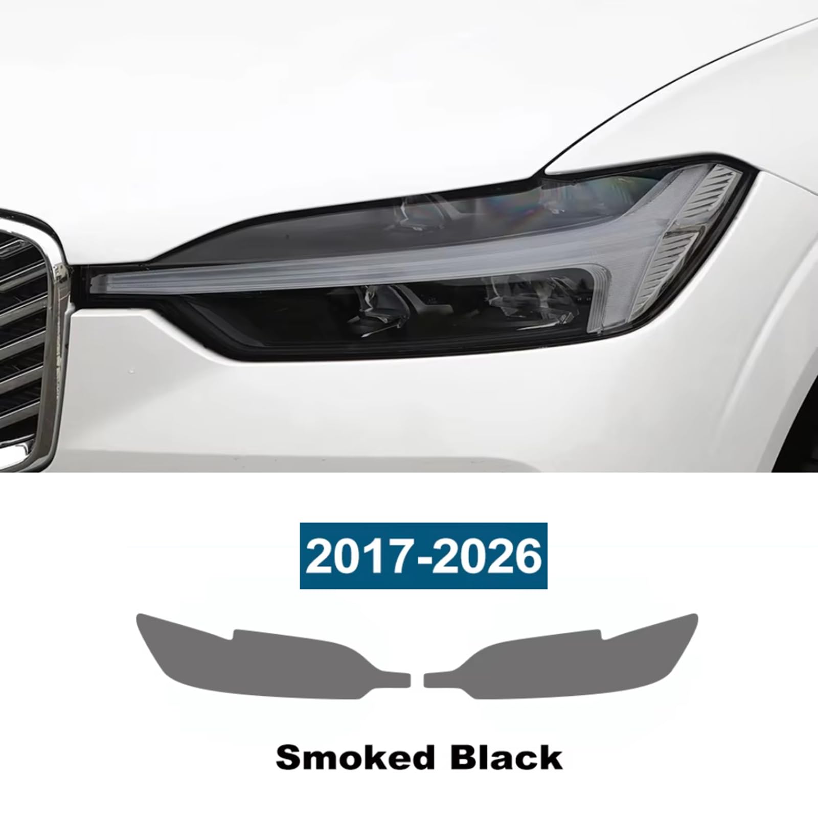 流線型ヘッドライト クリア/スモーク Amazon.co.jp: ヘッドライトフィルム for ボルボXC60（2017年-2026年