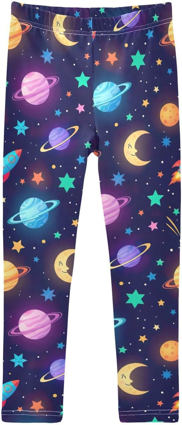 GAIREG Dance Leggings for Girls Colorful Space Planets