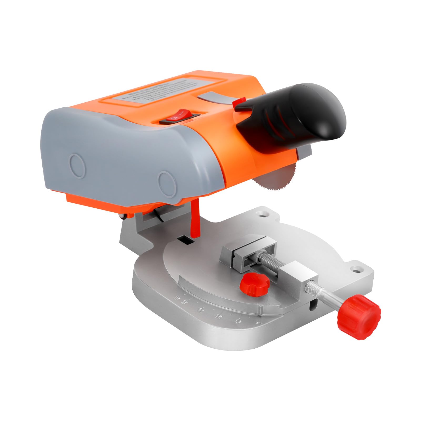 Mini sierra ingletadora, 90 W, 7800 RPM, ángulo de corte 0-45°, adecuado para cortar madera, plástico, piedra, metales no ferrosos, etc