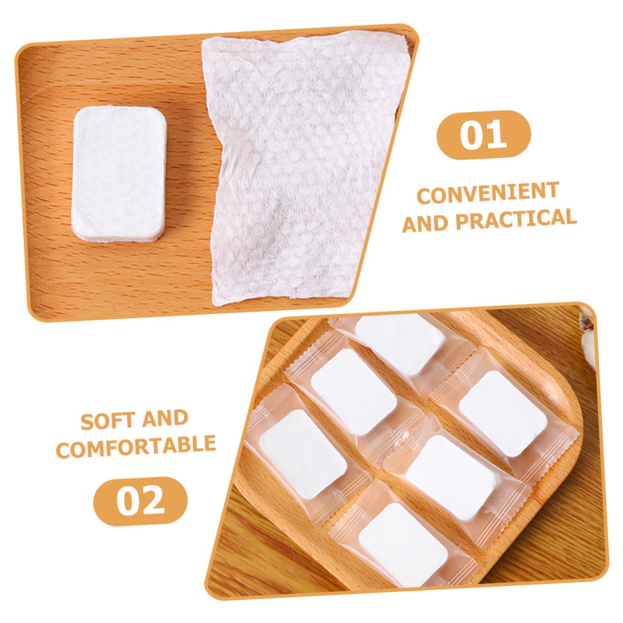 Gogogmee 100% Cotton Exfoliating Face Pads Reusable Makeup Remover Rounds Non-Woven Soft Comfortable for