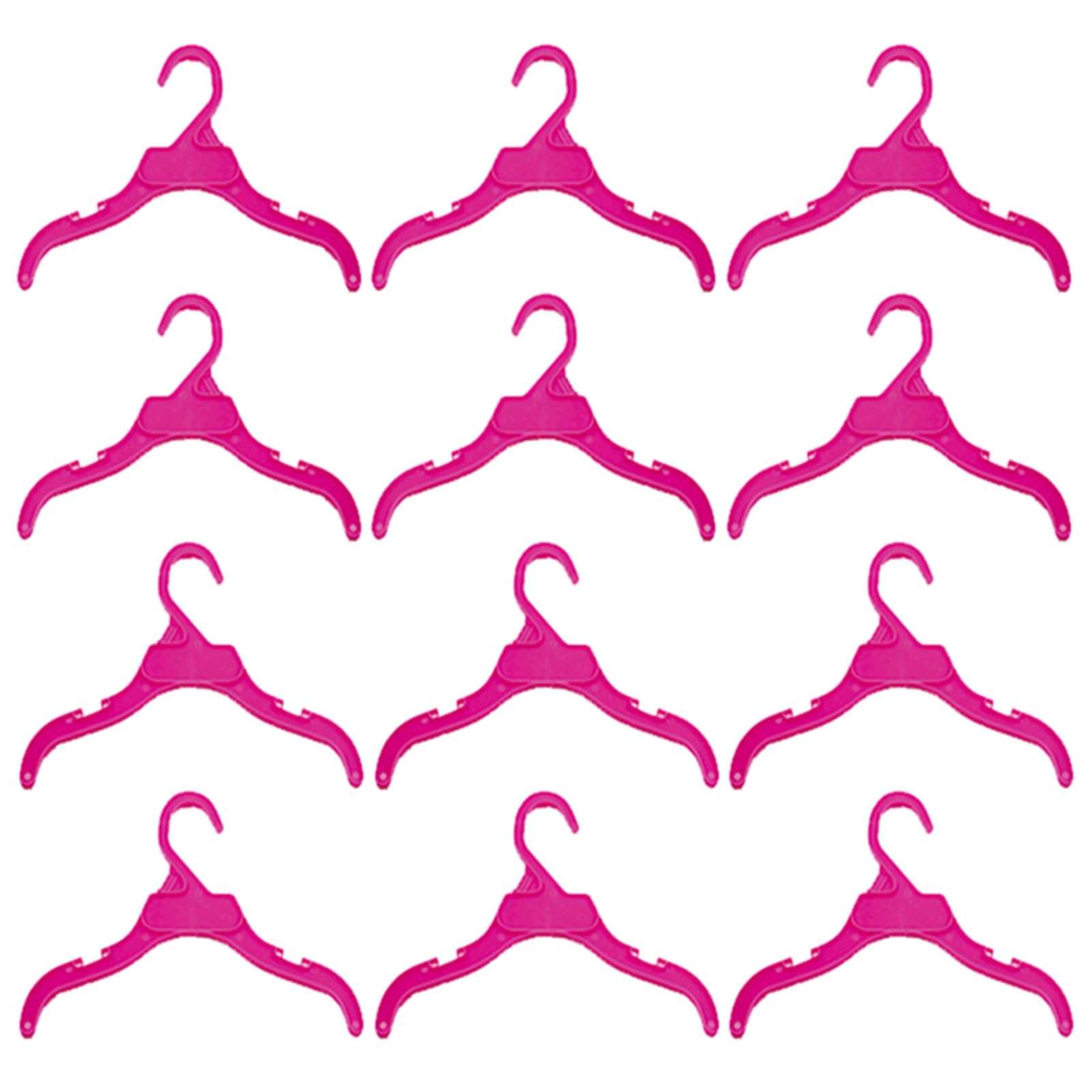 12Pcs Pet Clothes Hanger NonSlip Hanger for Small Pet Clothes 19 / 25CM Display Hangers AntiSlip