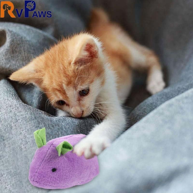 Image of Woofy 2 pcs Plush Mouse Cats Rattling Mice Amusement Toys Catnip Mice Toys Cat Mice Toys Kitten Stuffed Animal Toy Cat Catching Toy Mouse - Color May Vary