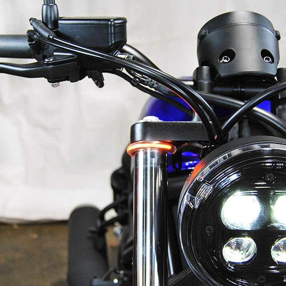 New Rage Cycles Front Turn Signals Compatible With Honda Rebel 500 (2017-Present)