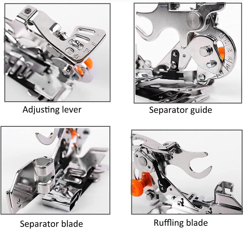 LNKA Ruffler Attachment Foot for Low Shank Machines-Pleats & Gathers image 3