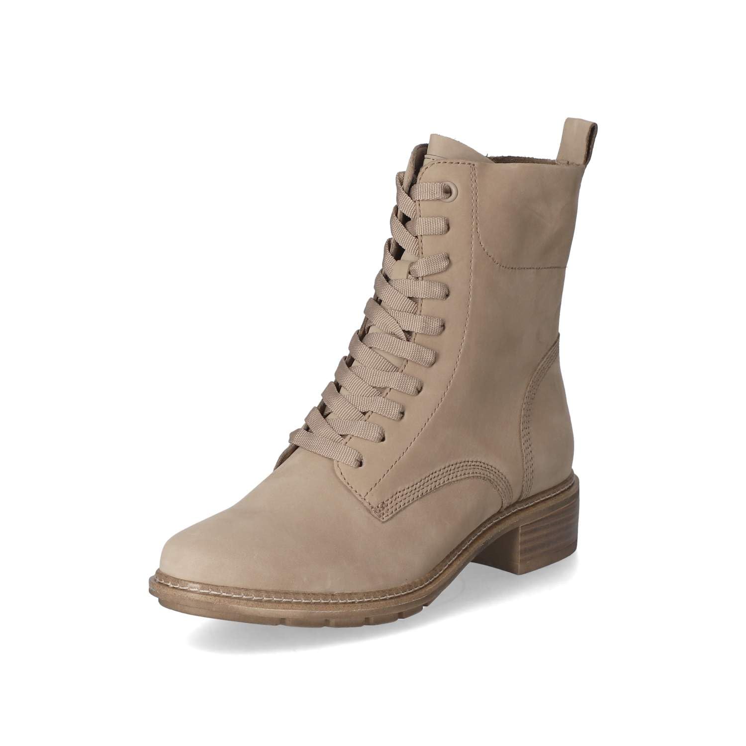 Tamaris Women's biker boots, women's ankle boots, Touch-it footbed, taupe, 3.5 UK
