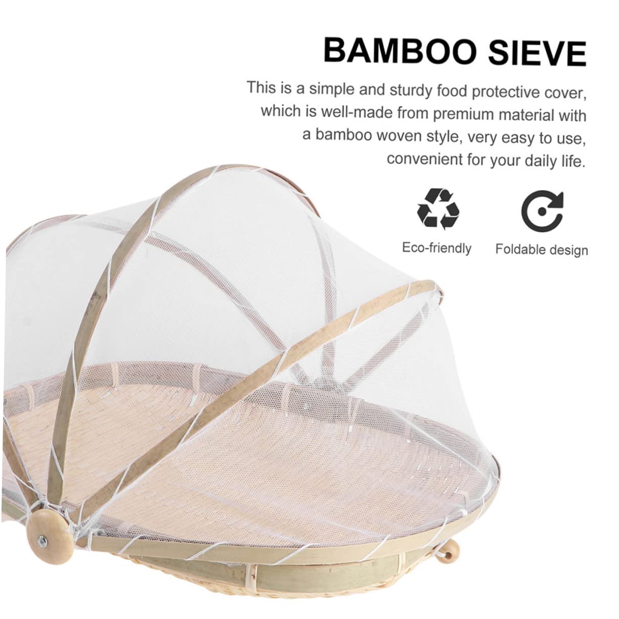 Ciieeo 1Pc Woven Food Basket for Kitchen Storage for Snacks Fruits and Bread and Easy to Clean Steamed Bun Holder Kitchen Tool