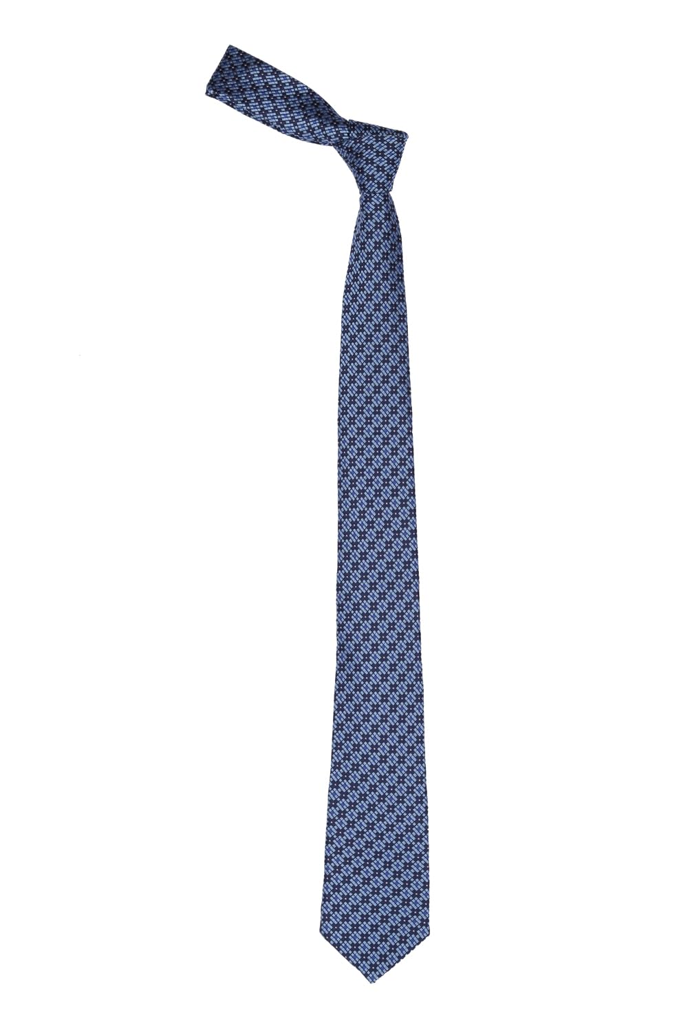 allen solly Men Blue Embroidered Formal Tie-picture-10