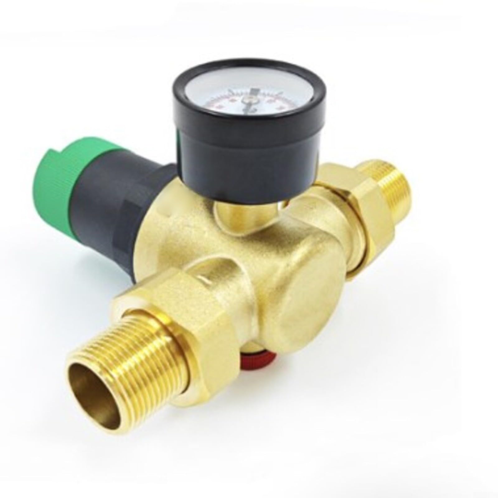 Valvola di riduzione della pressione regolabile in ottone, filettatura G, pressione dell'acqua per stabilizzatore per sistemi idraulici domestici, gamma 1-6 kg (1/2)