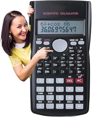 Scientific Calculator for GCSE & A-Level Maths | School Exam Calculator | Back-to-School Stationery & Desk Essential for Secondary Students | Dual-Powered, Large Display, Portable & Easy to Use