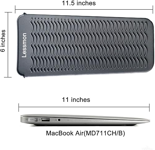 Miniatura 7 de Bolsa de silicona resistente al calor, cubierta para rizadores, alisadores de pelo, planchas y otras herramientas de cabello caliente, altura 11.5