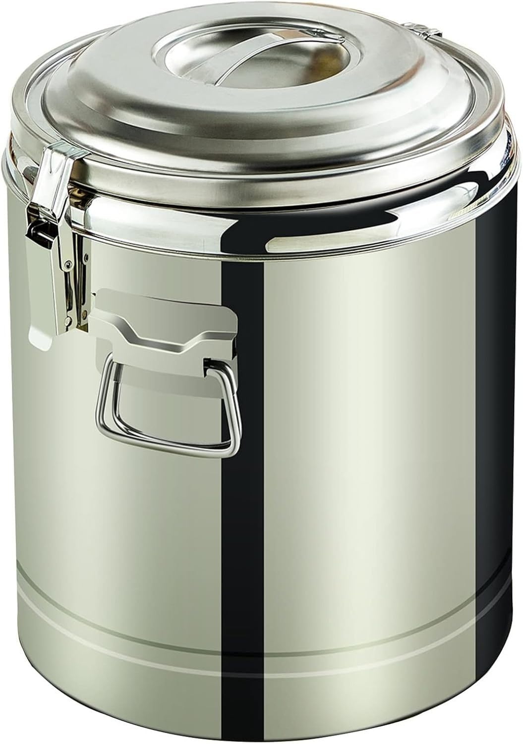 Isolierter Lunchbehälter mit Vakuumisolierung für warme und kalte Speisen, großer Container für Partys und Events, 60 Liter, Silber, Silver, 40L
