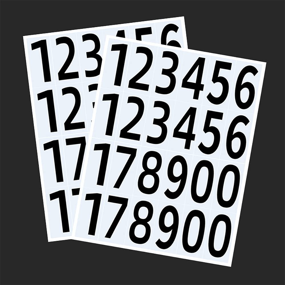 810 adesivi con lettere, 10 fogli, autoadesivi, in vinile, con lettere adesive, colore nero, per cassetta postale, cartelli, numero indirizzo, scrapbooking, arte decorativa
