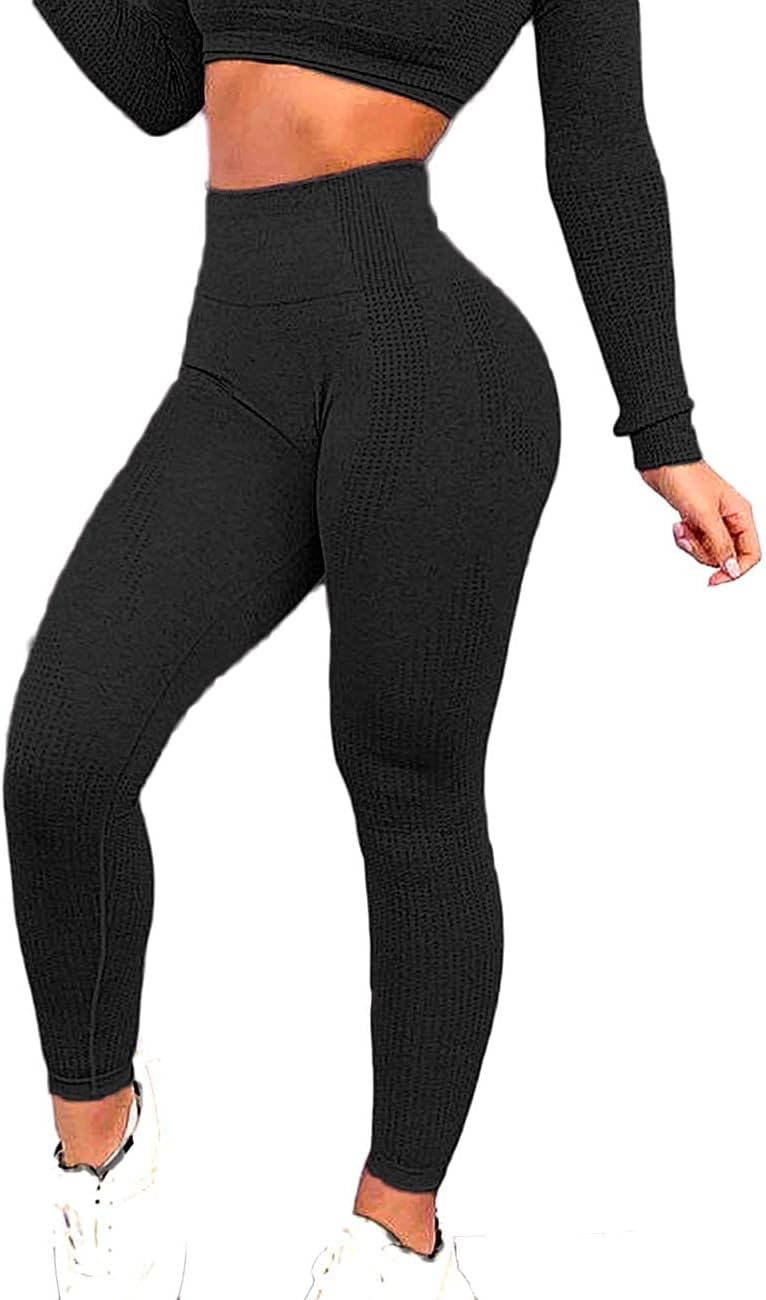 RIOJOYVital Seamless Gym Leggings Women High Waisted Workout Sports Compression Yoga Leggings