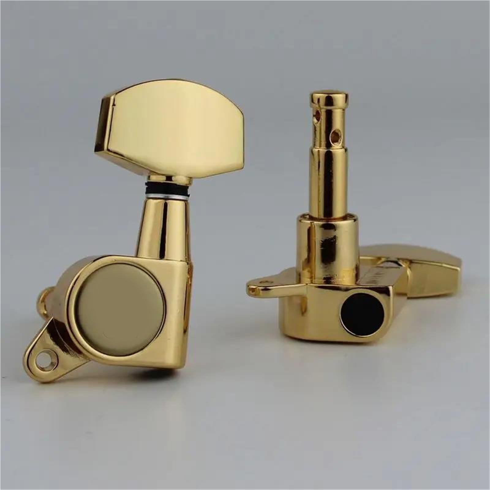 Juego De Clavijas Afinación Guitarra Metal 3R3L Accesorios Para Clavijas Guitarra(Gold)