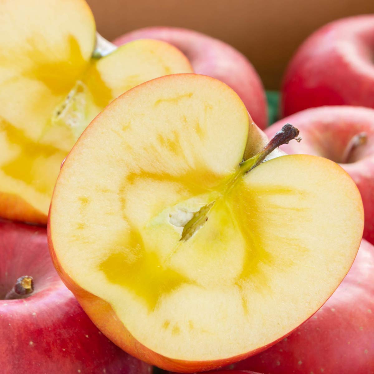 Amazon.co.jp: りんご 高徳 こみつ 高徳りんご 3kg (8～18玉) 福島県産