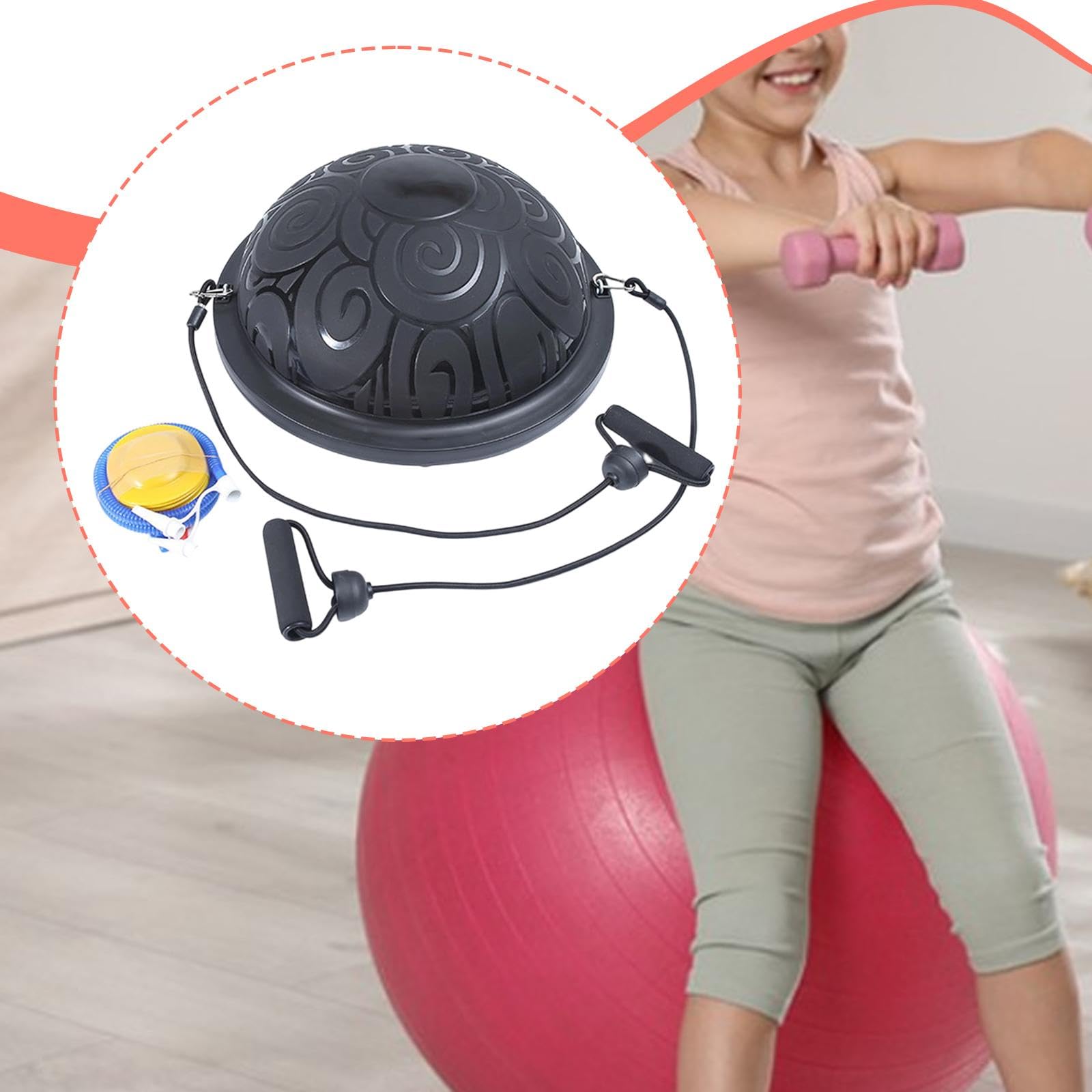 Mezza Palla da Equilibrio Mezza Palla da Pratica Antiscivolo per Allenamento dell'equilibrio per Allenamento della Palestra