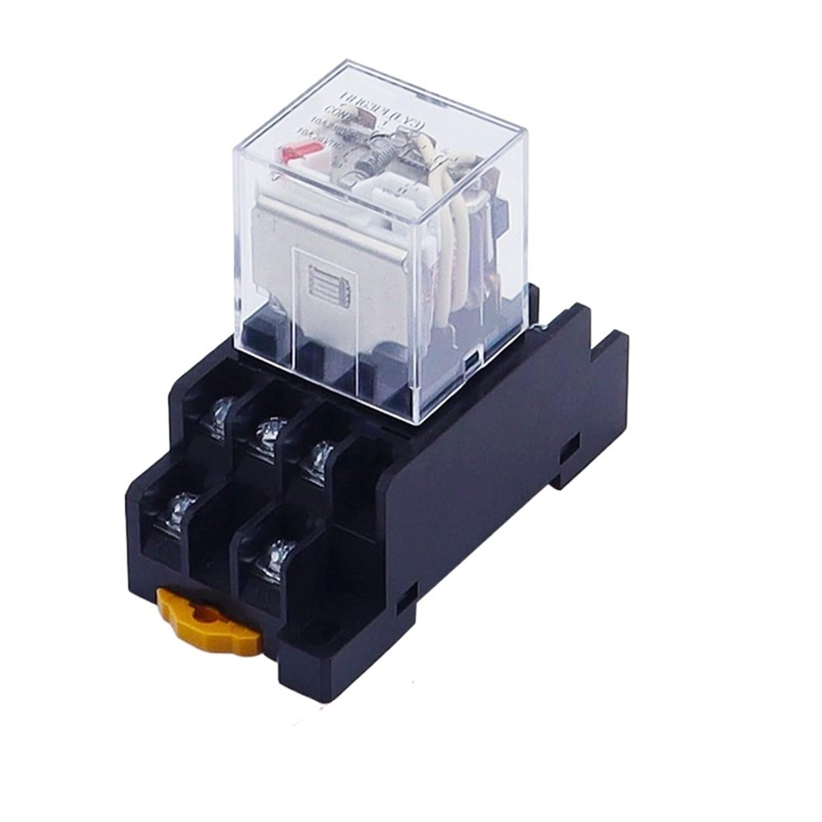 10 piezas LY3NJ HH63P Relé intermedio 10A Relé microelectromagnético ACDC12V24V AC110V 220V 380V con base de zócalo de 11 pines PTF11A(AC12V)