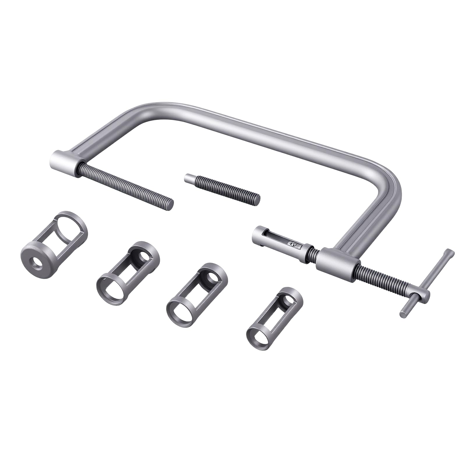 OiLiehu Compressore Molle Valvole Universale 10-TLG, Kit Attrezzo per la Compressione delle Valvole per Motori Piccoli, Auto e Moto