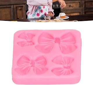 Bows Soap Fondant Design Stick Proof Chocolate Easy Release Odorless Silicone Bow Baking Design for Cake Decoration Chocolate Clay Craft 3D Silicone Mat